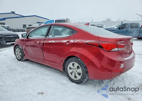 2016 Hyundai Elantra Se из США, поврежденный, VIN 5NPDH4AE6GH679040